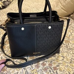 Michael Kors Black and Gray Tote Bag